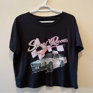 Bluenotes Speed Racer Graphic Cropped T-Shirt